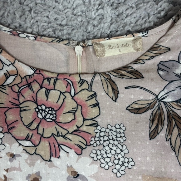 Altard State Dress Womens Small Fit Flare Baby Doll Floral Bell Sleeve Western - Picture 3 of 5